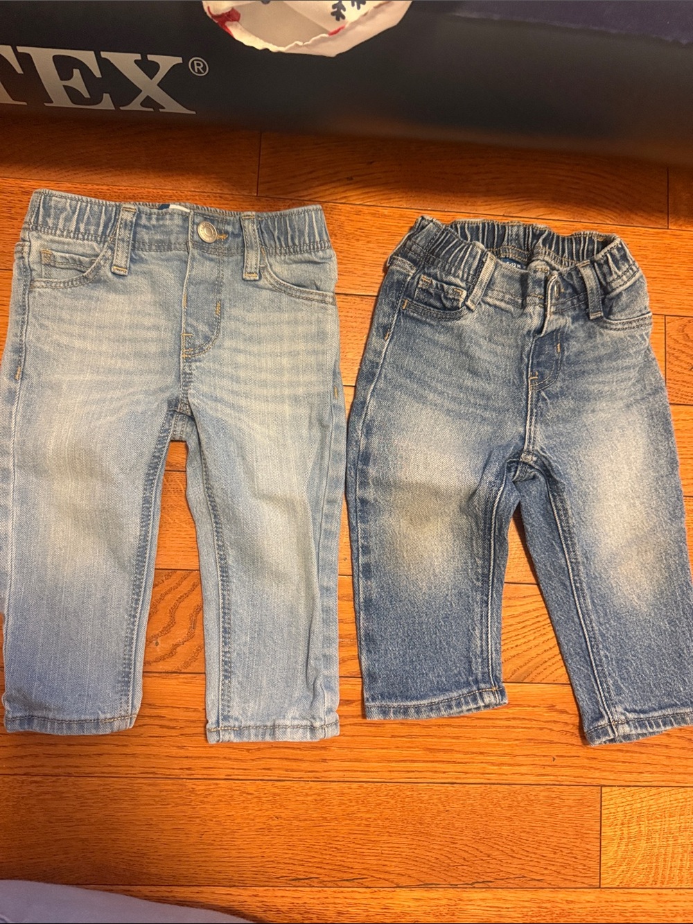 Old Navy Kids Jeans - Light Blue and Medium Blue Washes 6/12 M & 18/24M